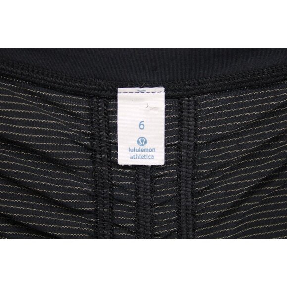 Lululemon Women's Runner UP Short Sleeve Black Sz 6 - Picture 4 of 9